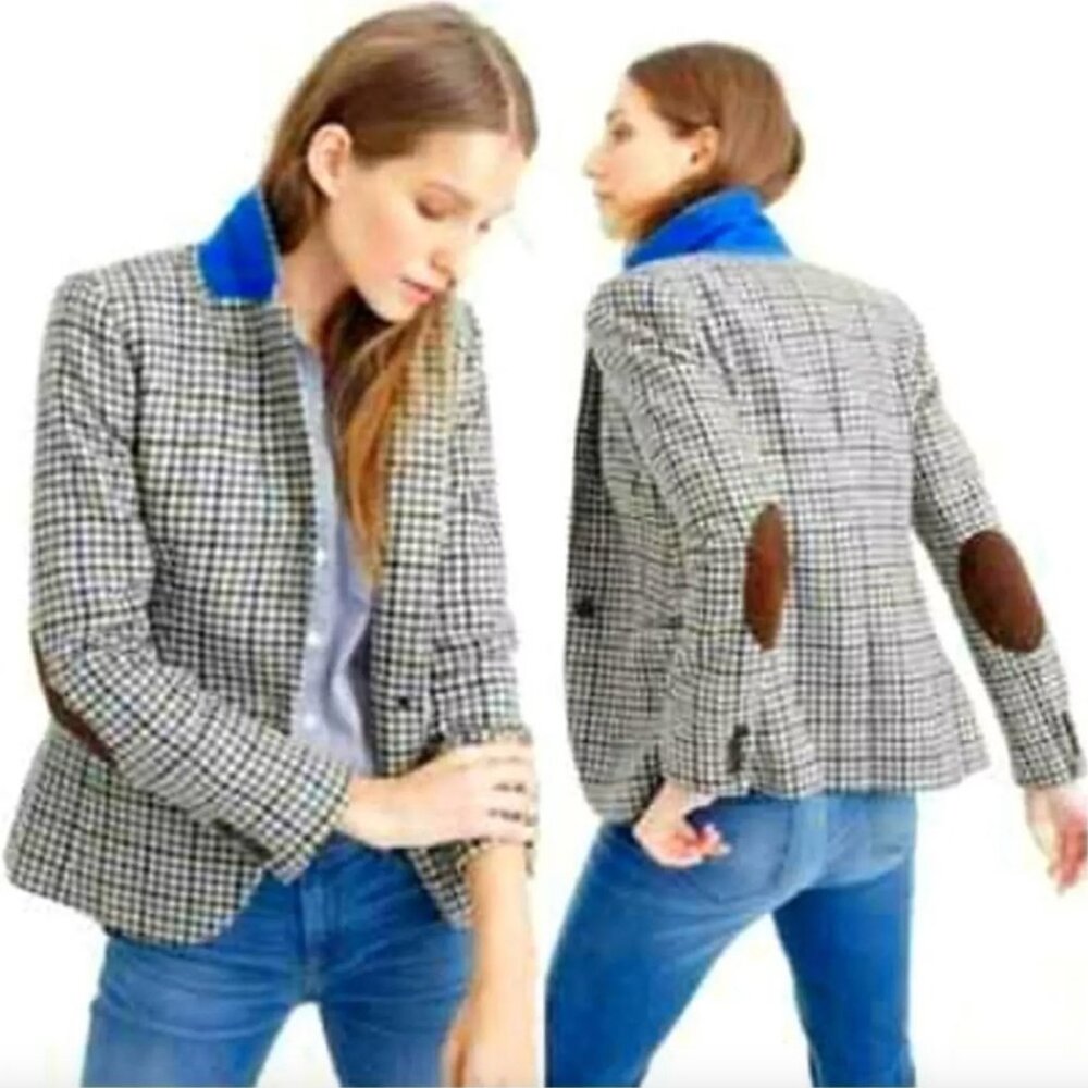 🧑‍🎄HOLIDAY FLASH SALE🧑‍🎄 J. Crew RARE Campbell Blazer in Houndstooth Size 6